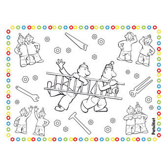 Neighbor & Neighbor Placemats Coloring Pages, 6pcs.