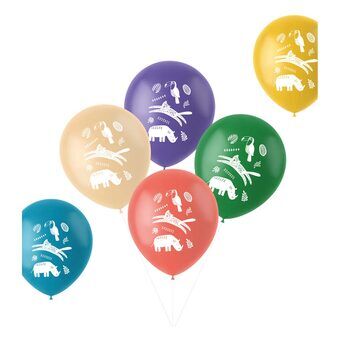 Latex Balloons Wild Animals, 6pcs.