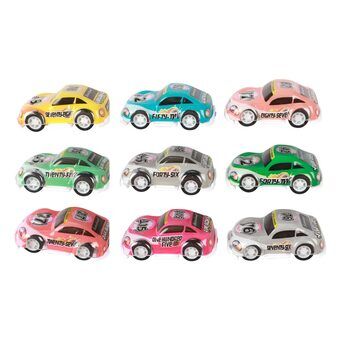 Turbo Racers Mini Rally Pull Back Cars, 9pcs.