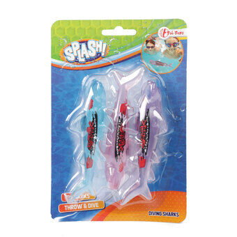 Splash Dive Fish Shark, 3pcs.