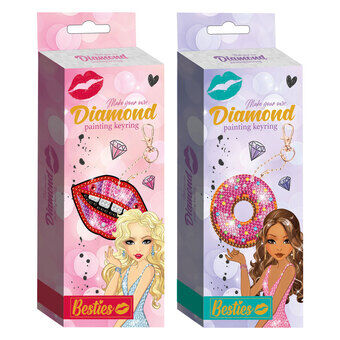 Besties Diamond Painting Keychain Making