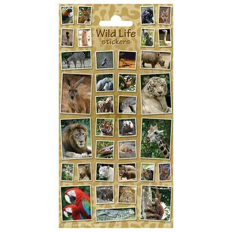 Sticker sheet Wild Animals