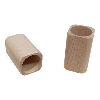 Pencil Box Square Beechwood, 9.5cm