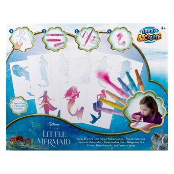 The Little Mermaid Blow Pen Set