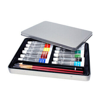 Watercolor paint with accessories, 16 pcs.