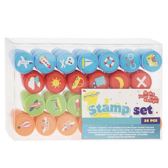 Stamp set Alphabet, 26 pcs.