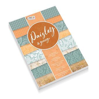 Craft card A5, 32 sheets - Paisley & Grunge