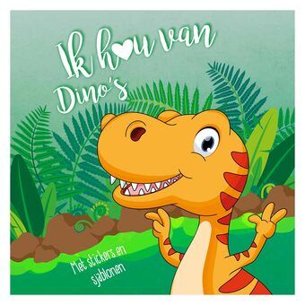 Sticker and Template Book I Love Dino\'s