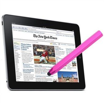 Tab Aluminum Metal Touch Pen (Pink)