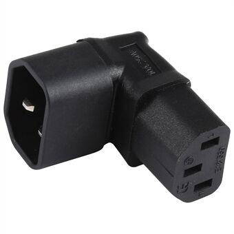 IEC C14 to C13 Power Adapter PDU Plug/Socket Down 90 Degree