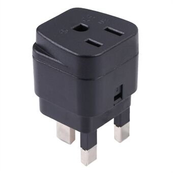 13A 250V 3-Hole US to UK Plug Flame Retardant PC Power Socket Conversion Adapter with Fuse Protection