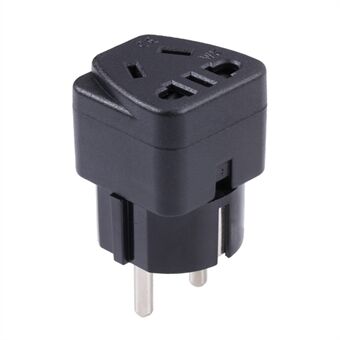 10A / 16A 250V Travel Universal Adapter Plug 5-Hole to EU Plug Socket Converter