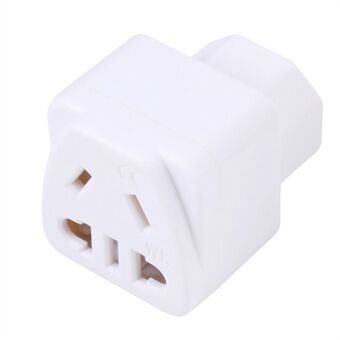 15A-125V 10A-250V Universal 5-Hole to C13 / C14 Power Socket Conversion Plug, Built-in Dust Cap