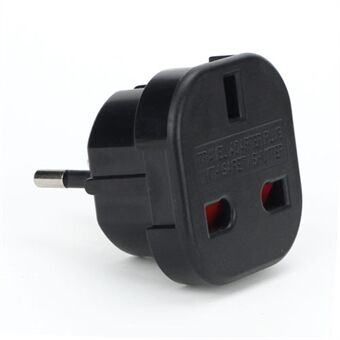 UK to EU AC Travel Power Socket Plug Adapter Converter