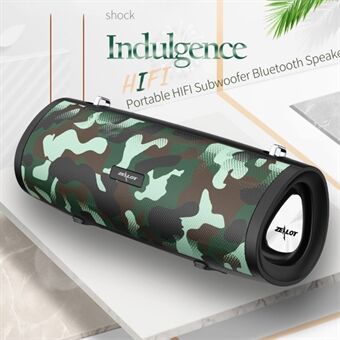 ZEALOT S39 Subwoofer Sport Portable Wireless Bluetooth 5.0 Speaker - Camouflage Green