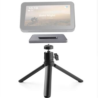 Smart Speaker Magnetic Attachment Adjustable Tripod Stand with 360 Degree Rotation Ball Head for Amazon Echo Show 8