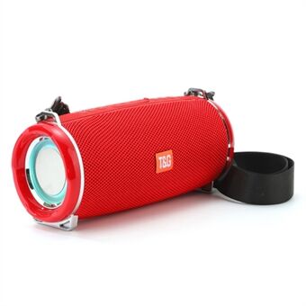 T&G TG192 Portable Outdoor Bluetooth Speaker TF Card U-Disk FM Wireless Subwoofer with Colorful Flashing LED Light