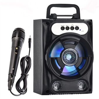 B13 TWS Bluetooth Speaker Outdoor Square Dance Portable Subwoofer Speaker Support TF Card / U-Disk Sound Amplifier with LED Light / Microphone