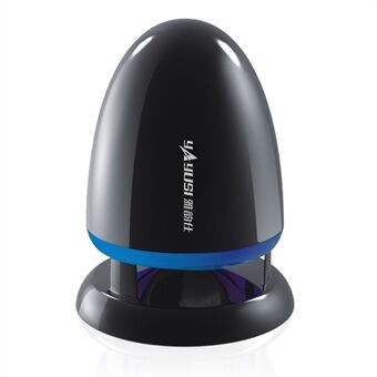 YAYUSI A801 Mini Speaker 3.5mm Audio Speaker with LED Light Non-Slip Wired Sound Amplifier for Desktop