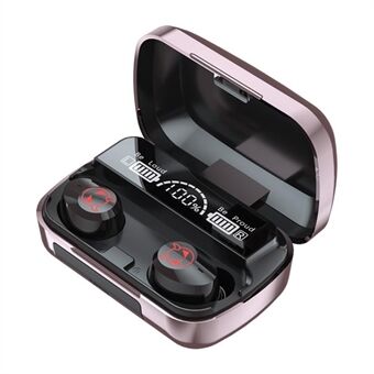 M23 Devil Pattern TWS Bluetooth Noise Canceling Touch Earphones Wireless Stereo Headset with Mirror Surface Power Display Charging Case