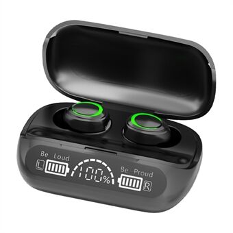 XG02 LED Digital Display TWS Bluetooth Earphones Touch Control Waterproof In-ear Sports Earbuds