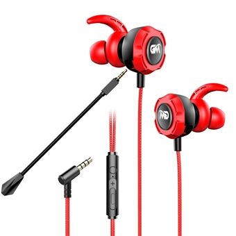 TF-3 HiFi Stereo Headset 3.5mm Wired E-Sports Gaming Music In-ear Earphone with Dual Microphone