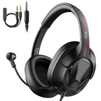 EKSA E3D Computer Gaming Headphone Lightweight No Delay Soft Earpads Headphone with Microphone