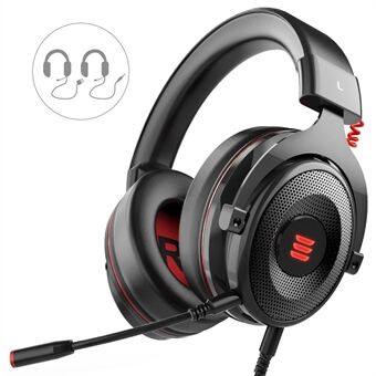 EKSA E900 Pro for Xbox PC Wired Gaming Headset Virtual 7.1 Surround Sound USB/3.5mm LED Headphones with Mic Volume Control