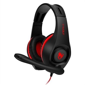 T-WOLF H120 Surround Sound Gaming Headset 40mm Drivers Over Ear Headphones for Dual-hole PC Laptop