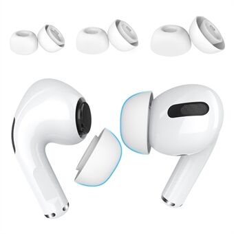 AHASTYLE WG86 3 Pairs for Apple AirPods Pro 2 / AirPods Pro Silicone Caps Earbuds Ear Tips In-Ear Earphone Covers Replacement, Size: S+M+L