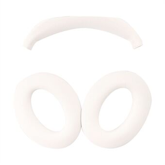 For Bose QC45 / QC35 / QC25 / QC15 / AE2 1 Pair Silicone Headphone Earpads Cushions+1 Headband Cover