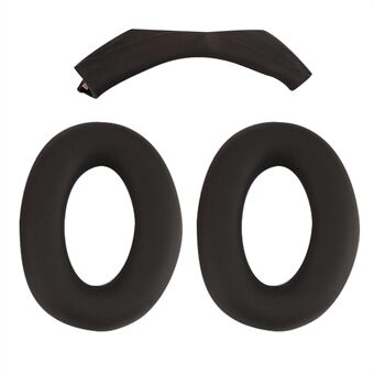 1 Pair Silicone Earmuff Cushion Replacement with 1 Headband Cover for Sony WH-CH720N Headphone