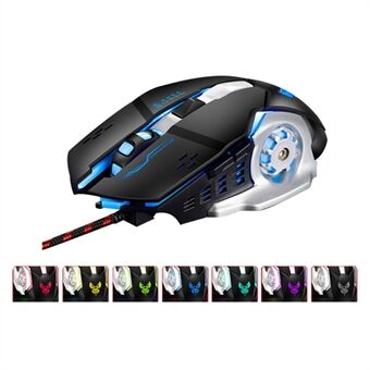 X1 USB Wired Gaming Mouse 1200/2400/3200/4800 DPI 6-Key Ergonomic Optical Mouse