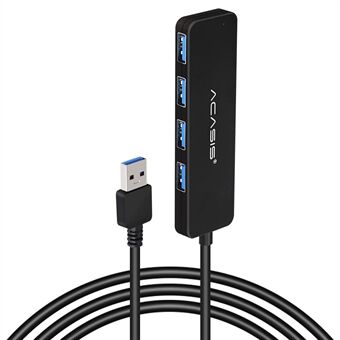 ACASIS AB3-L412 1.2m Cable 4 Ports USB3.0 Hub Splitter 5Gbps Data Transmission Laptop Computer USB Hub