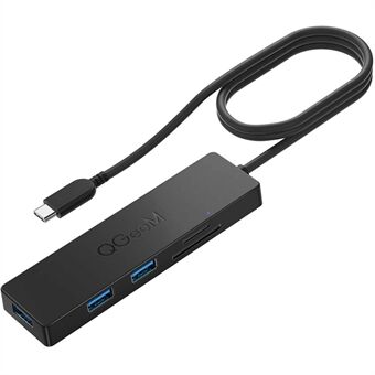 QGEEM QG-UH05-2C 0.8m 5 in 1 Type-C Hub Multi-Ports USB C Docking Station Ultra Slim Hub Compatible with SD/TF/3 USB3.0