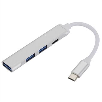 C809-C 4 in 1 Type C Hub for MacBook Pro Lenovo Xiaomi 1x USB3.0+2x USB2.0+1x Type-C 2.0 Converter