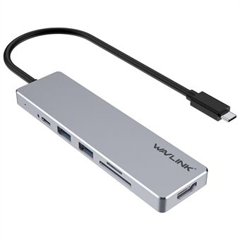 WAVLINK UHP3407 USB-C to HD Converter 4K Splitter Mini Docking Station Portable Type-C Hub Adapter