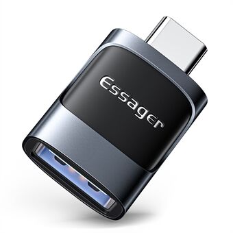 ESSAGER USB Female to Type-C Male USB3.0 5Gbps Data Transmission Charging Connector OTG Adapter