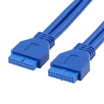 5Gbps High Speed Female to Female Connector USB 3.0 Motherboard 20 Pin Header Extension Adapter Cable 0.5m