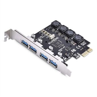 Desktop Computer USB3.0 Express Card Adapter PCI-E to USB3.0 Expansion Card Rear 4-port USB NEC Free Power Supply