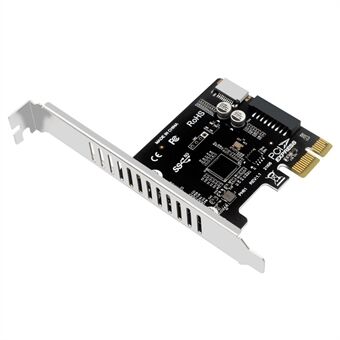 UC-039 Type-E USB 3.1 Front Panel Socket + USB 3.0 20-pin to PCI-E 1X Express Card VL805 Motherboard Adapter