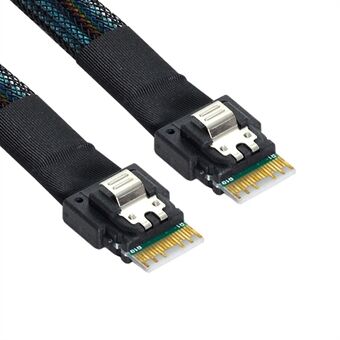 SF-100 50cm PCI-E Slim Line SAS 4.0 SFF-8654 4i 38pin Host to SFF-8654 Slim SAS Target Cable