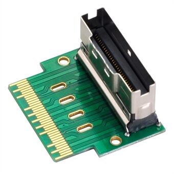 SF-007 PCI-E Slimline SAS 4.0 SFF-8654 8i 74pin to SFF-8654 74pin Male to Female Extender Adapter Angled Test Tool