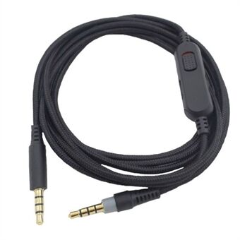 2m Aux Wire 3.5mm Jack Aux Cable 3.5mm Male to Male Gaming Headset Audio Connection Line for for HyperX Cloud Mix Alpha Headphone - Black