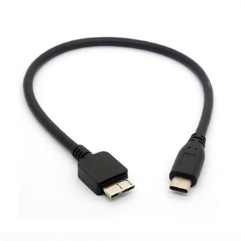 0.35m Computer Hard Drive Cable Type-C to Micro 3.0 5Gbps Data Transfer Cord