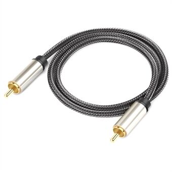 1.5m Sound Amplifier Speaker Coaxial Digital Audio Cable S / PDIF RCA Male to Male Stereo AUX Braided Wire