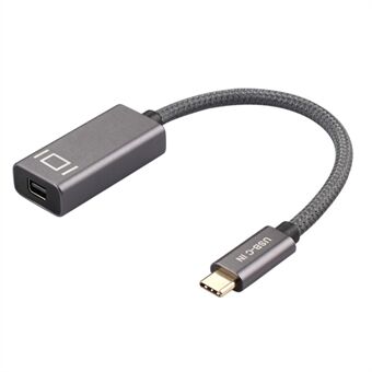 Braided USB C to Mini DisplayPort Adapter Cable 4K 60Hz USB-C Male to Mini DP Female Converter Data Transfer Cord