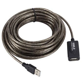 10m Male to Female USB 2.0 Extension Cable Active Repeater Cable 480Mbps High-speed Data Transmission Extender Cord