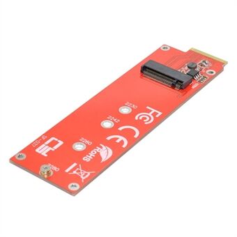 SF-037 NVME M-key Interface SSD to EDSFF E1.S Adapter Card Portable Converter Support M.2 SSD 2280/2260/2242/2230 Format