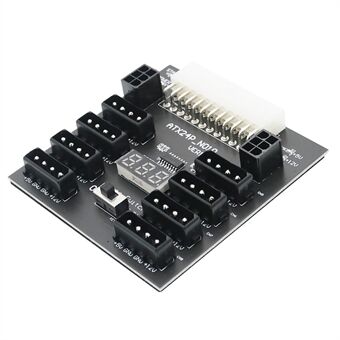 PW-005 ATX-24PIN to IDE 8X 4Pin +2X 6Pin Power Supply Board for CHIA ETH BTC